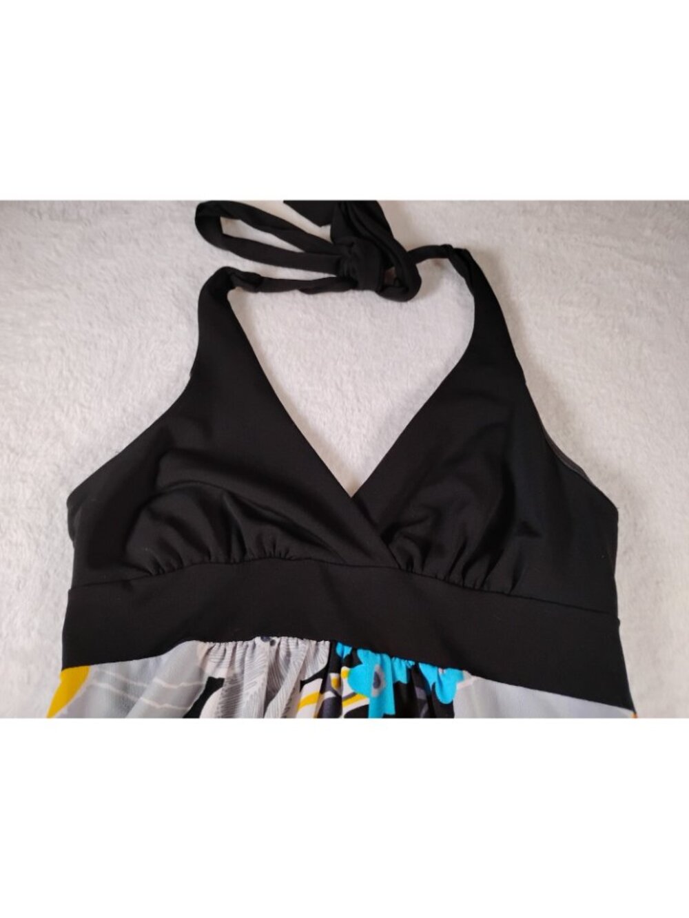 Vintage Wet Seal Baby Doll Top Y2K Floral Summer Black Size XS - Picture 3 of 8
